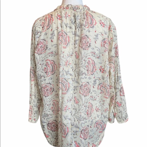 Madewell Shirred Popover in Turkish Garden Large - Picture 10 of 12